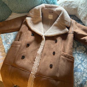 Avec Les Filles Faux Shearling Coat